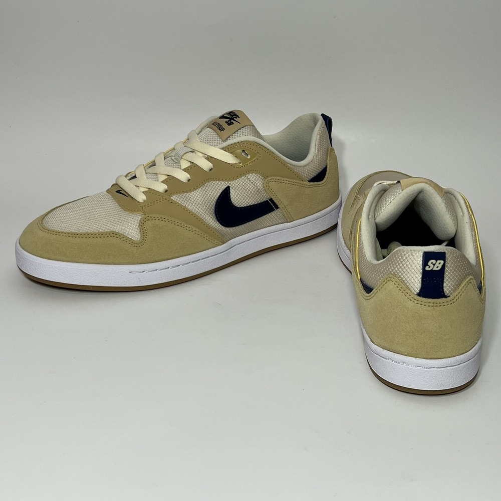 Nike SB Men Size 8 Alley Oop Club Low Top Sneaker Shoes Skateboard Gold Navy New - Picture 10 of 10